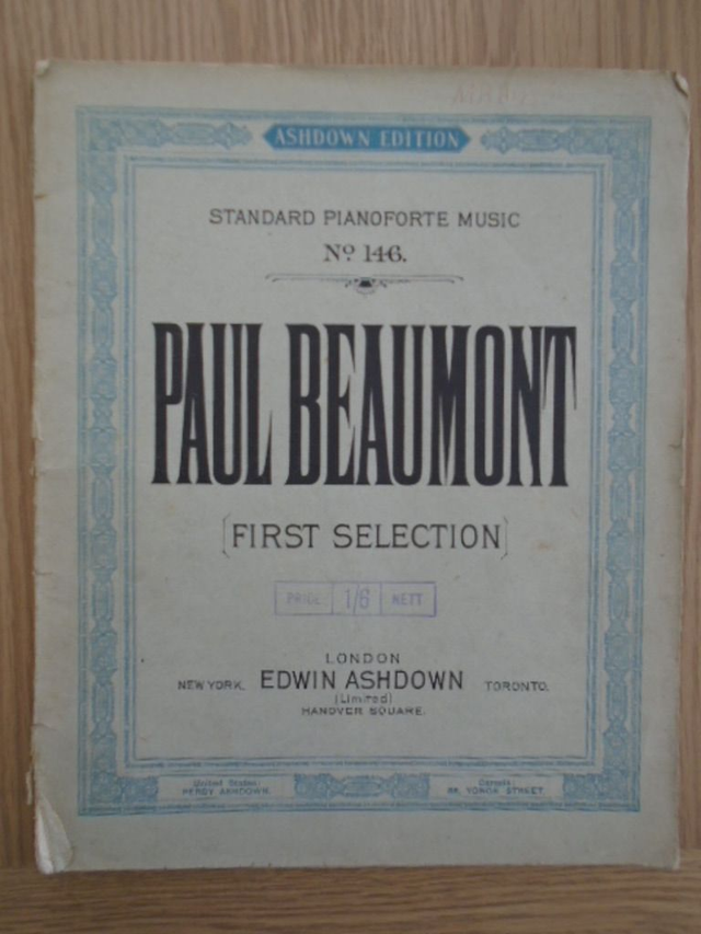 paul beaumont first selection 146 sheet music