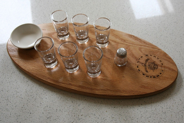 6 Glass shots flight