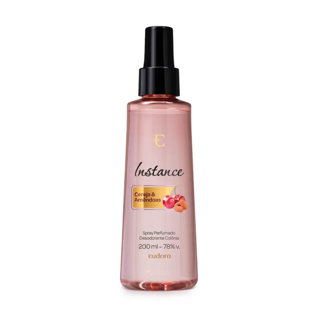 Spray Perfumado Desodorante Colônia Instance Cereja e Amêndoas 200ml