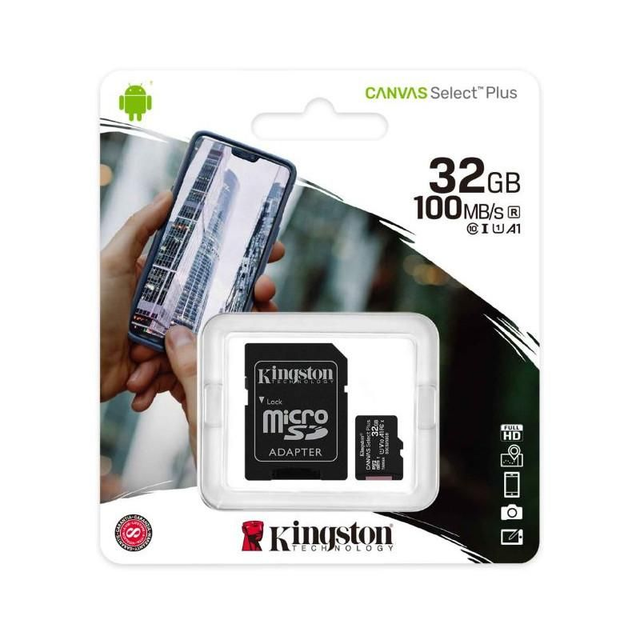 Carte mémoire Micro SD 32Go + adaptateur Kingston