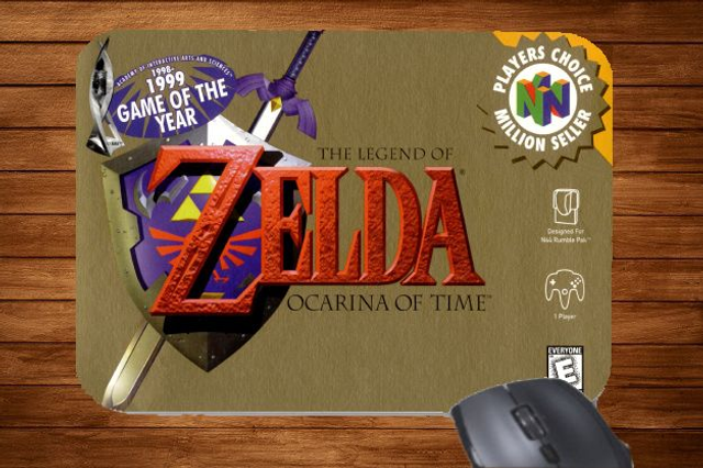 N64 Nintendo 64 The Legend Of Zelda Ocarina Of Time Printed Mouse Mat