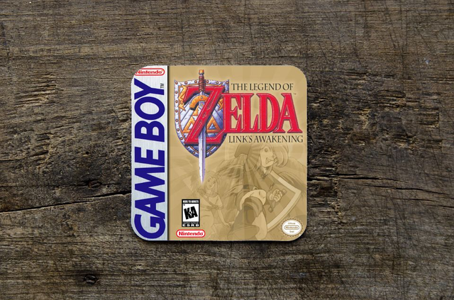 Nintendo Gameboy The Legend Of Zelda Links Awakening MDF Coaster