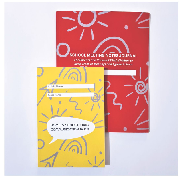 1 X Home &amp; School Communication Book + 1 X School Meeting Notes Journal