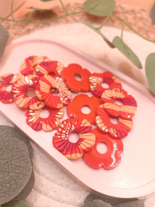 "Astrid" bi-face jaune orangé rouge