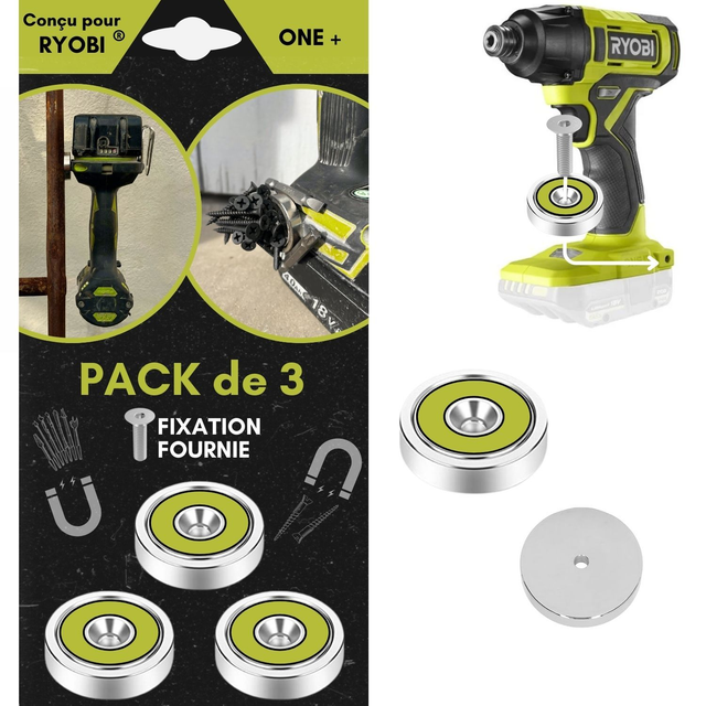 Support Magnétique RYOBI (lot de 3)