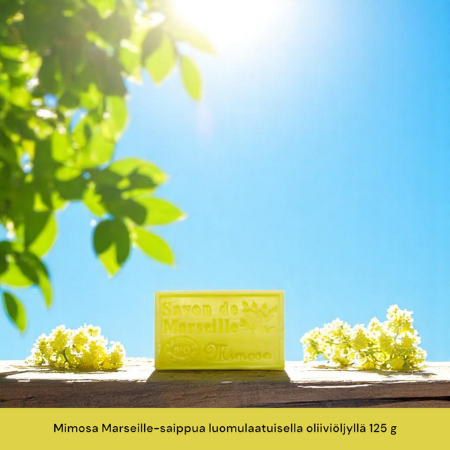 Mimosa, Marseille-saippua luomulaatuisella oliiviöljyllä