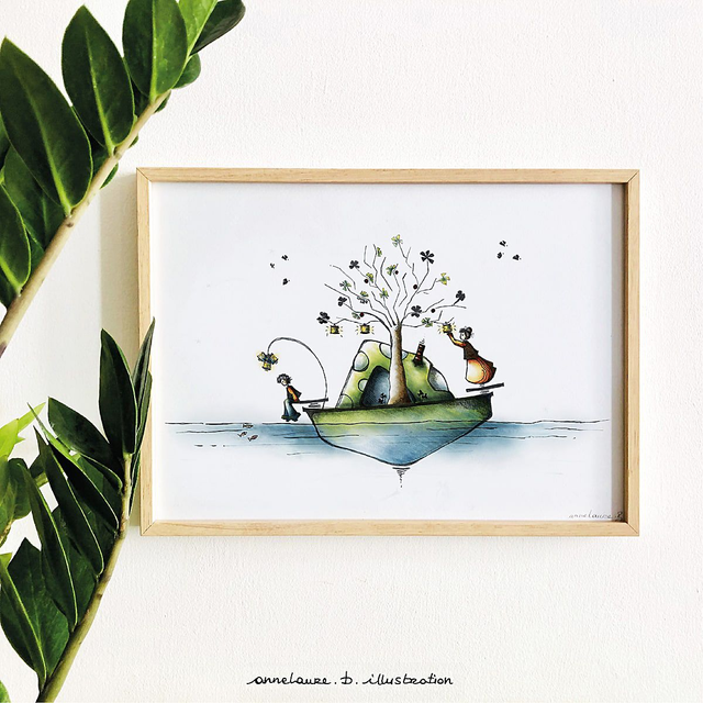 Affiche Cabane sur l'eau