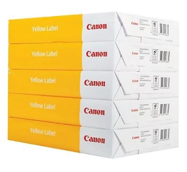 Lot*5 feuille Ramettes Papier blanc, Canon Yellow label A4 80g 