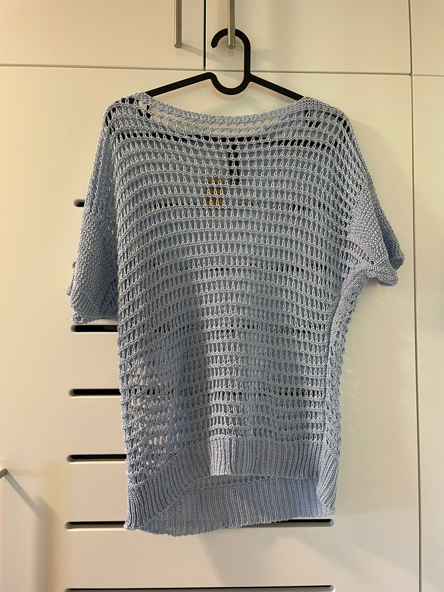T-shirt en maille bleu Fashion Basic Zebra (13)