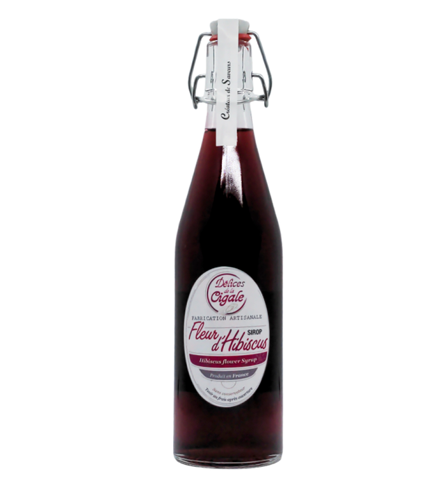 Sirops de fleur d'hibiscus les délices de la cigale 25 cl