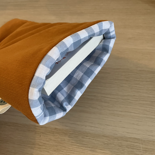 Pochette Livre - Velours Tabac