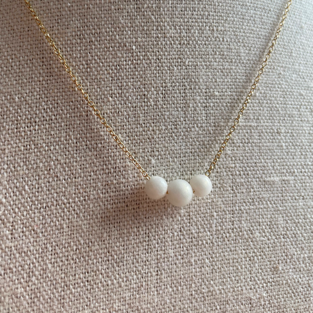 Perle elegance • 14k gullfylt • 5-6-5mm trio • Emilie