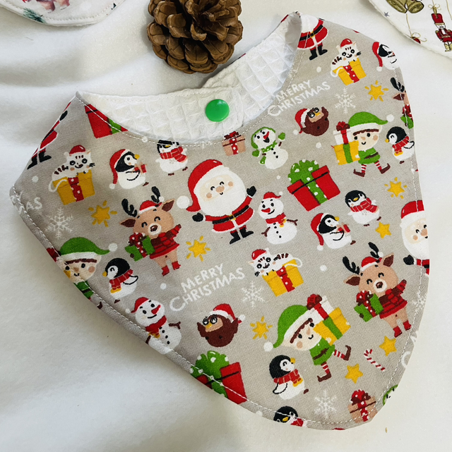 Bavoir bébé thème Noël