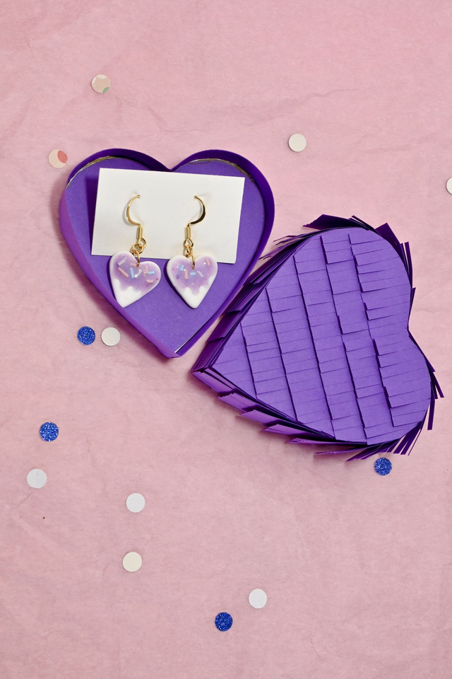 Coeurs sucrés violets