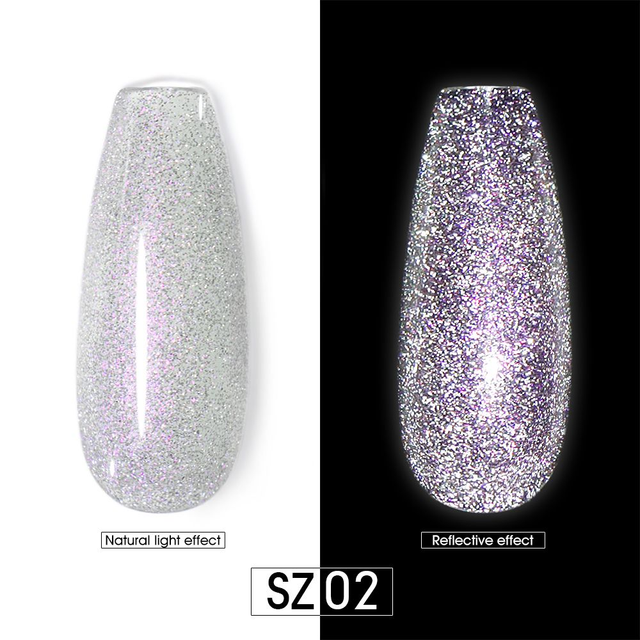 Vernis semi-permanent réflectif SZ-02 ✨