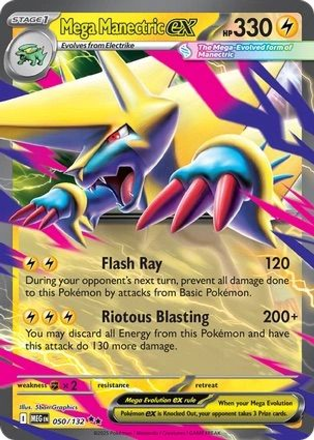 Mega Manectric EX - 050/132 (Double Rare)