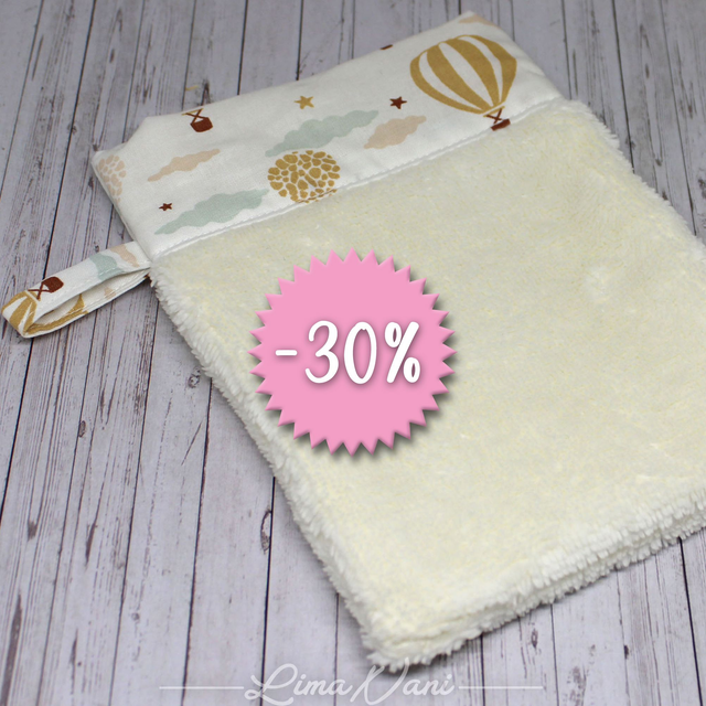 MĪKINA Gant de toilette - Douceur naturelle pour petit et grand