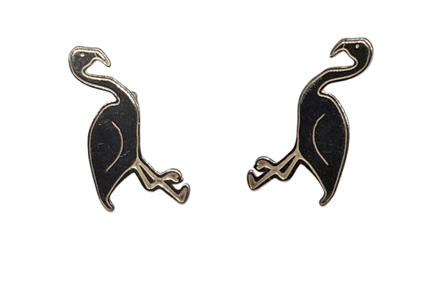 Flamingo Sterling Silver Earring Studs 