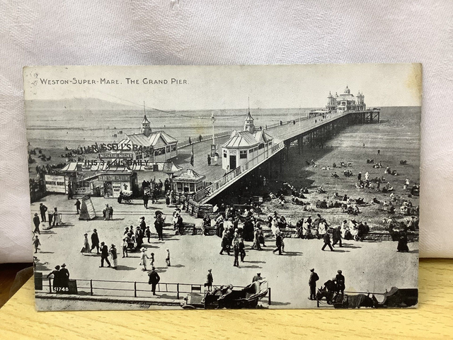 Weston-Super-Mare, The Grand Pier, Somerset, Posted 1927 Photochrom Co. Ltd Vintage postcard Our Ref no R587 £2.50