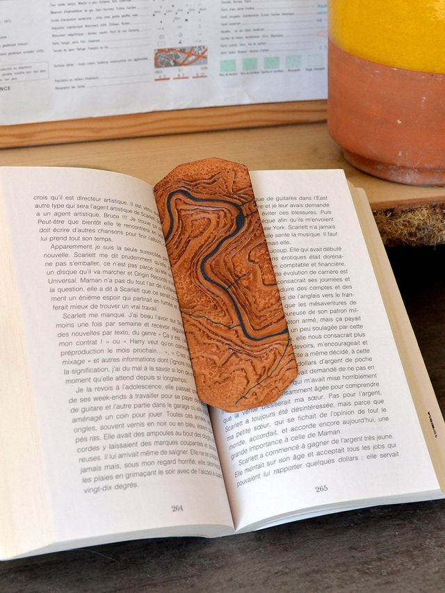 Marque-page "Gorges de l'Ardèche" - 7 / Du Cirque de Gaud à l'Aiguille de Gournier (cordon en option)