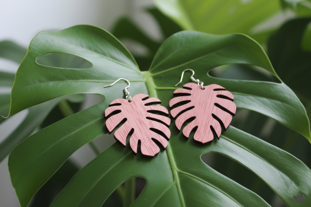 BOUCLE D'OREILLE N°26 : Feuille