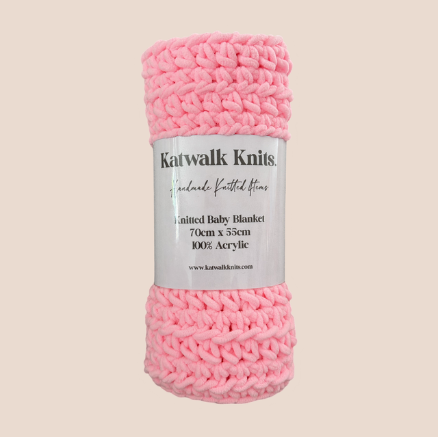 Baby Teddy Blanket Dark Pink