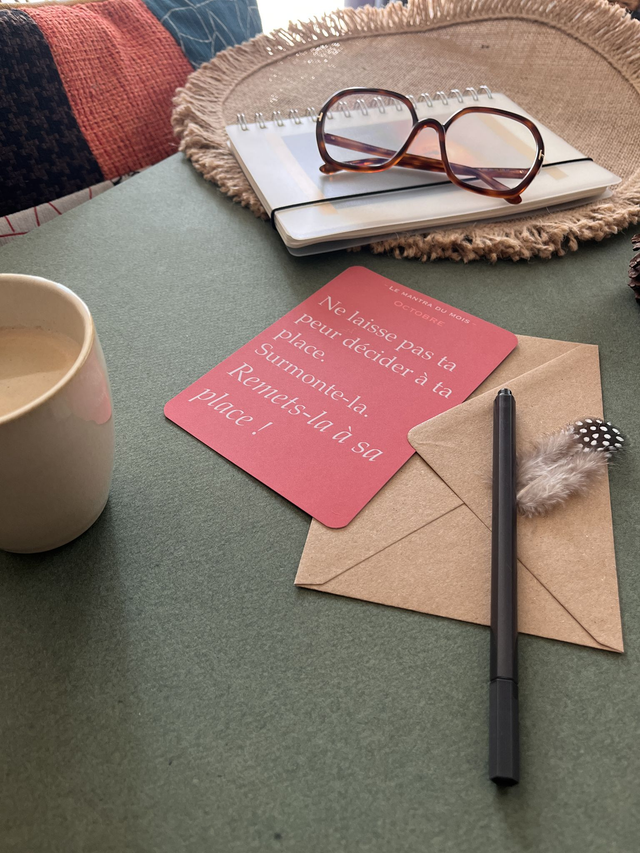 Carte de vœux "Mantra" octobre