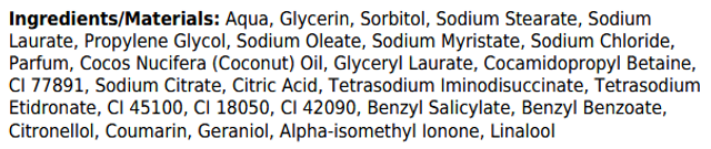 Savon glycérine " Souvenirs d'enfance ( Talc pour bébé ) "