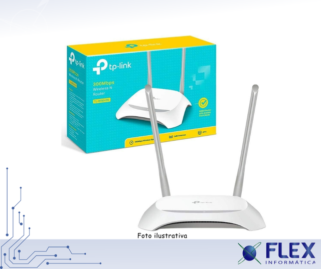 ROTEADOR WIRELESS N 300MBPS IPV6 Tl-WR840N W - TP-LINK