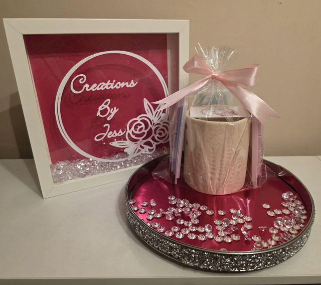 Cream Wax Melt Burner Gift Set 