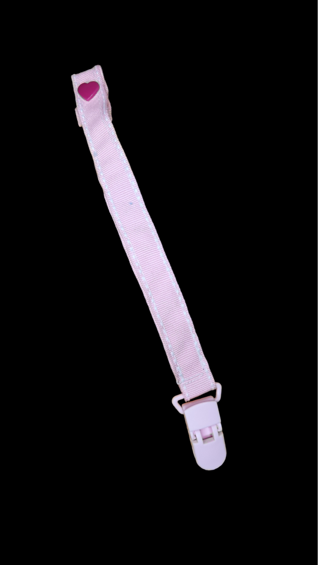 Accroche sucette rose