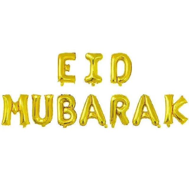 Eid Mubarak Foil Kit Gold 16"