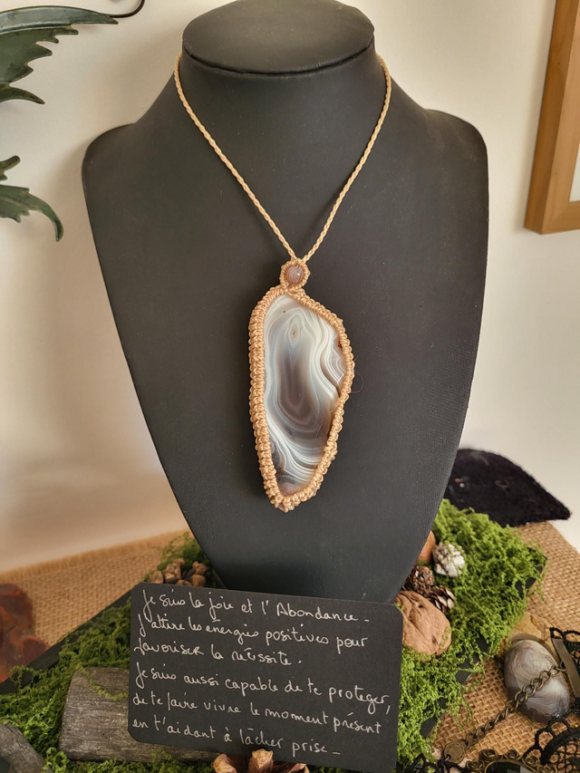 Pierre de l'âme : Agate Botswana 2