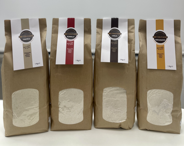 Box Farine      1Kg Maiorca- 1Kg Timilia - 1Kg Perciasacchi- 1Kg Russello