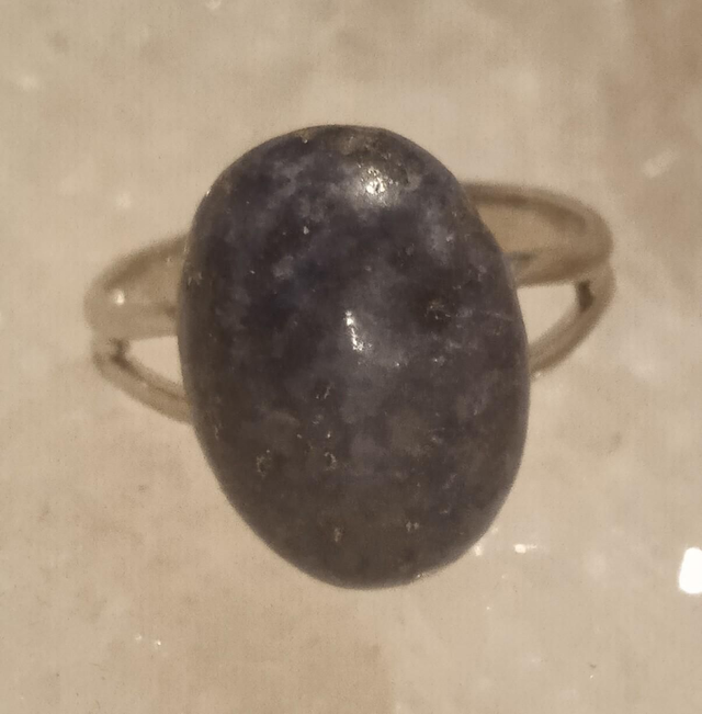 lapis lazuli (bague argentée) 