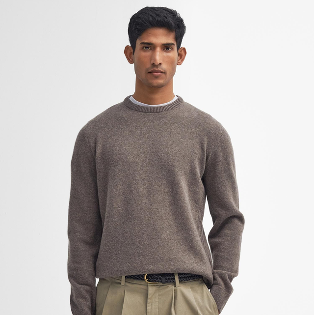 Barbour Holden Crew Neck Sweater Military Marl