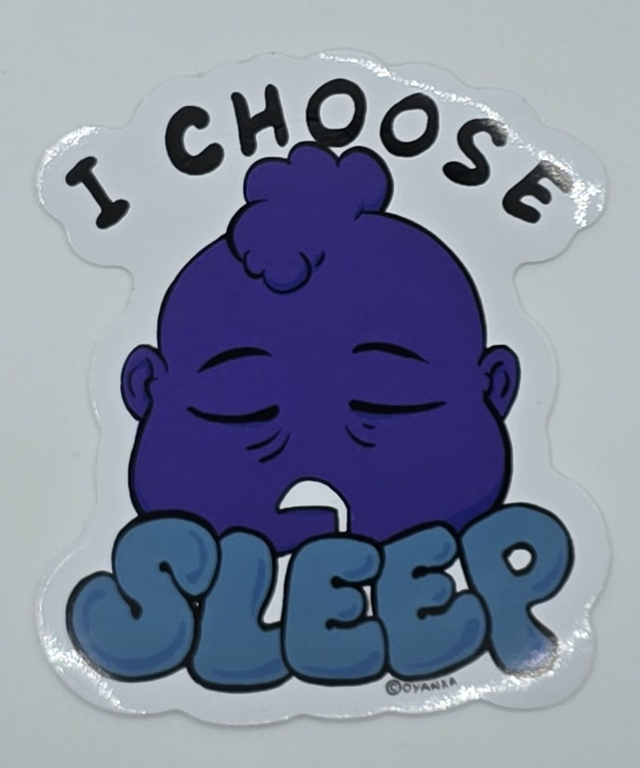 I choose sleep 8x8cm
