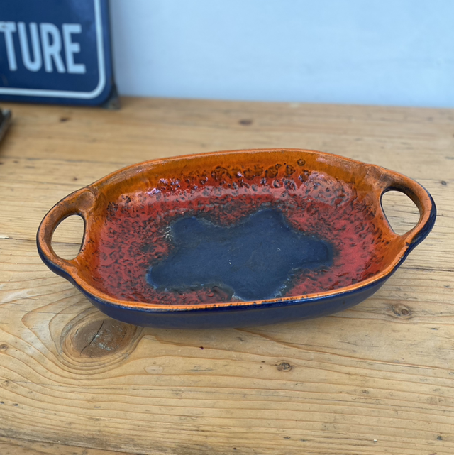 Plat en céramique avec anses West Germany