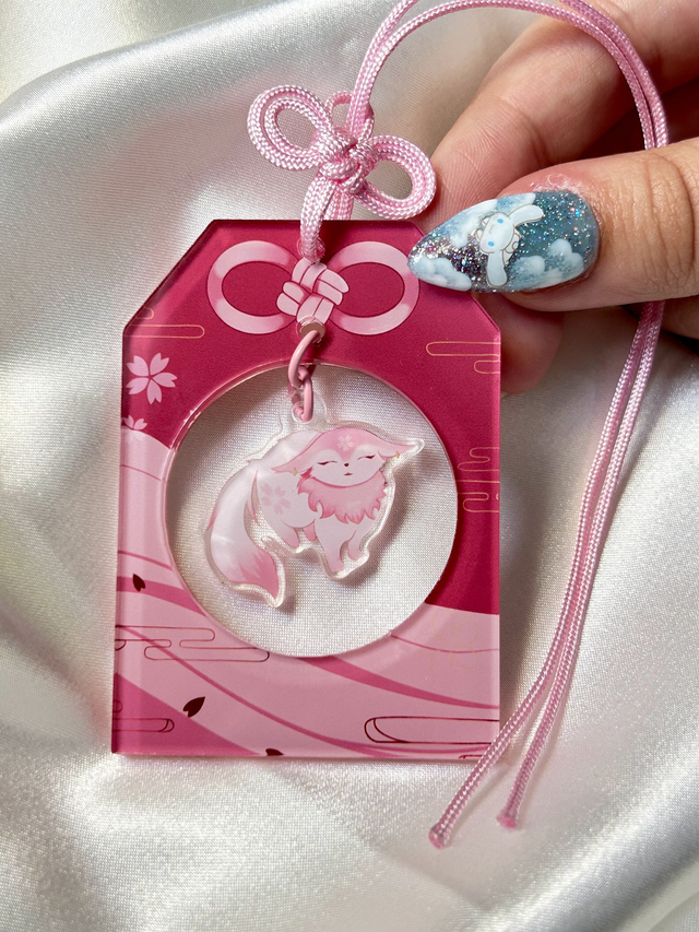 Yae Miko Omamori keychain | Genshin Impact (fox form)