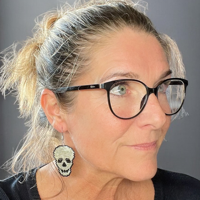 Boucles d’oreilles tête de mort 