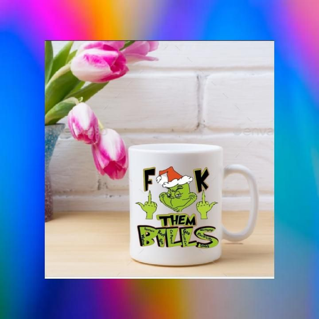 Fxxk Them Bills Xmas Mug