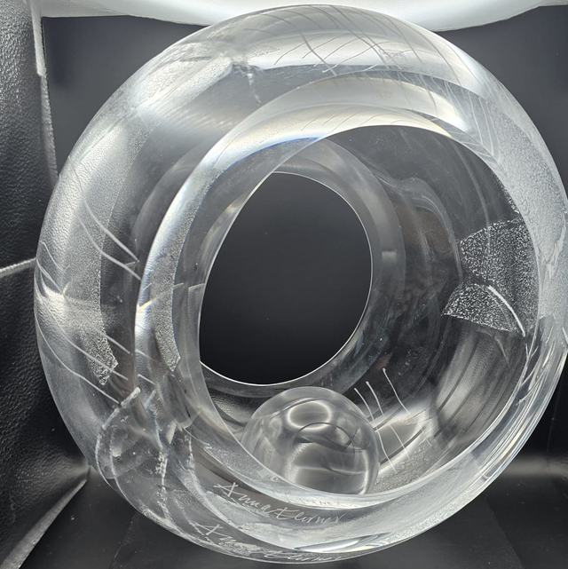 Kosta Boda – “Meditation” Glass Sculpture by Anna Ehrner (Signed, Limited Edition of 60)