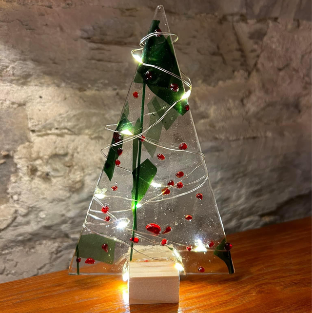 Christmas Tree - Holly Berry LED Decoration