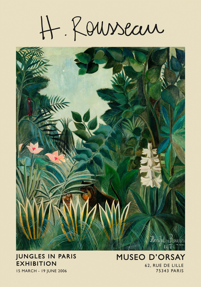 The Equatorial Jungle by Henri Rousseau