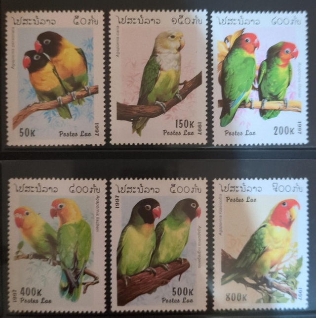 Laos 1997 Birds,Parrots Set MNH