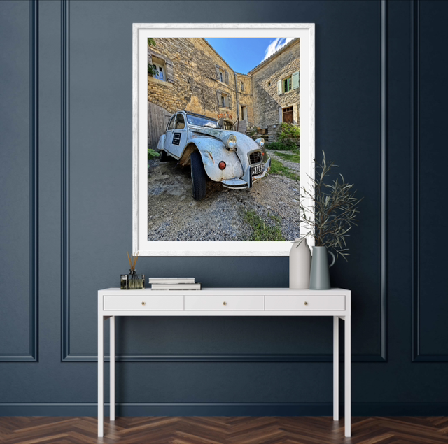 La 2cv de l’artiste à Saignon