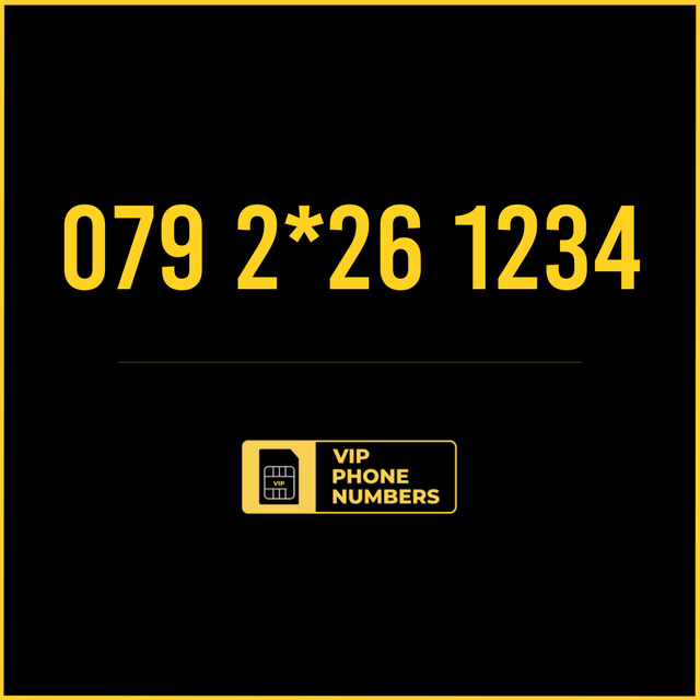 079 2526 1234 - VIP Gold Phone Number 