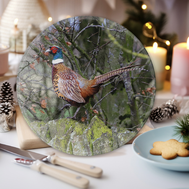 “Rufus the Pheasant” Round Worktop Saver 