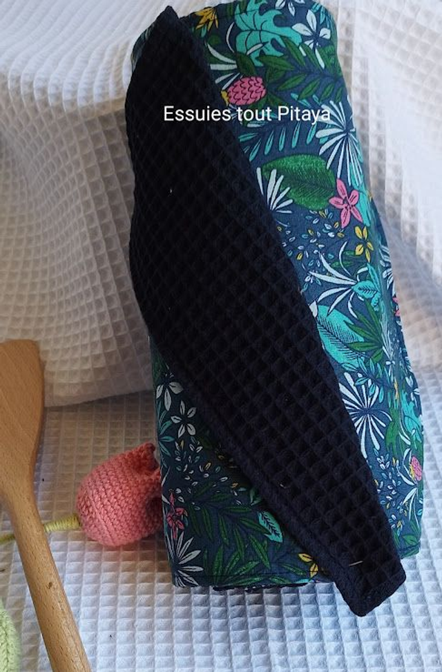 Essuie-Tout Lavable   rectangulaire   PITAYA   / zéro déchet / écoresponsable