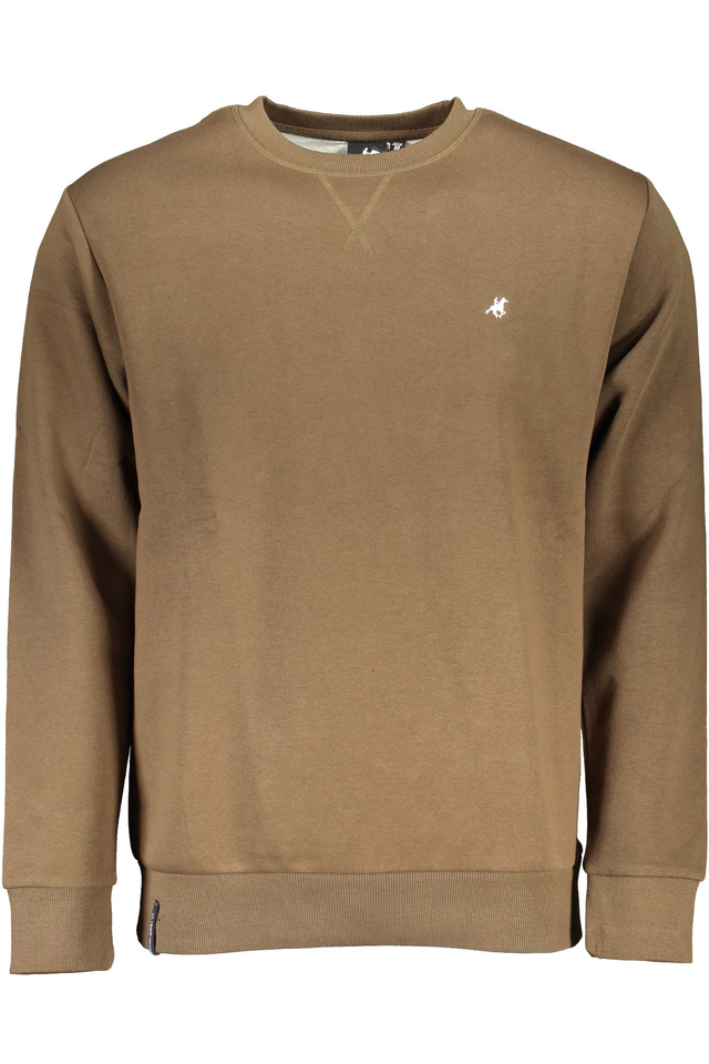 U.S. GRAND POLO FELPA SENZA ZIP UOMO MARRONE